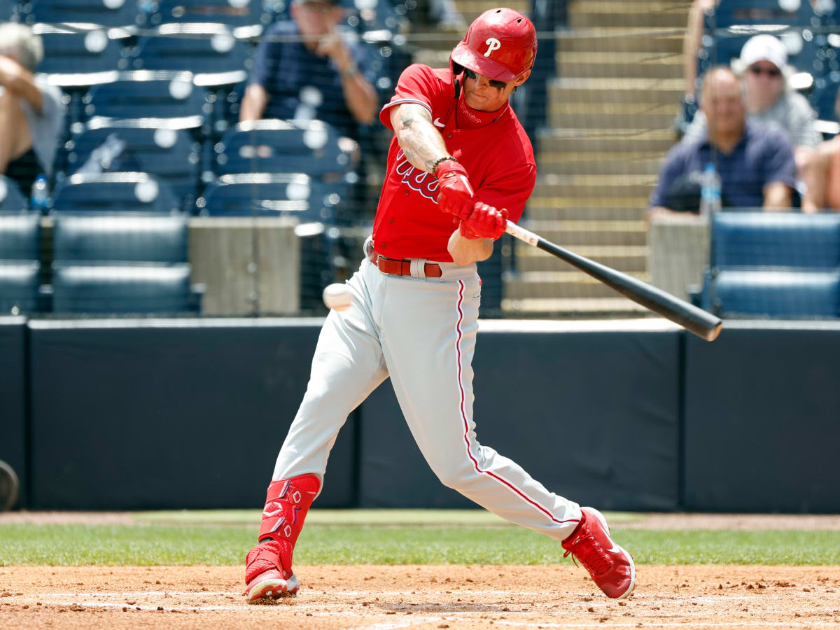 Rehabbing in the minors, first baseman Darick Hall will need to play his  way back to the Phillies