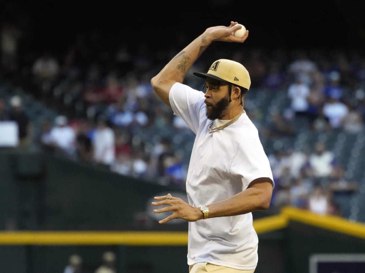 McGee throws out ceremonial first pitch 