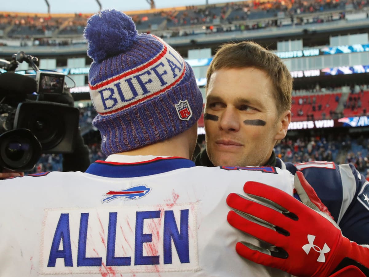 Josh Allen Played The Match with a Ball Featuring Tom Brady's Shirtless  Combine Photo