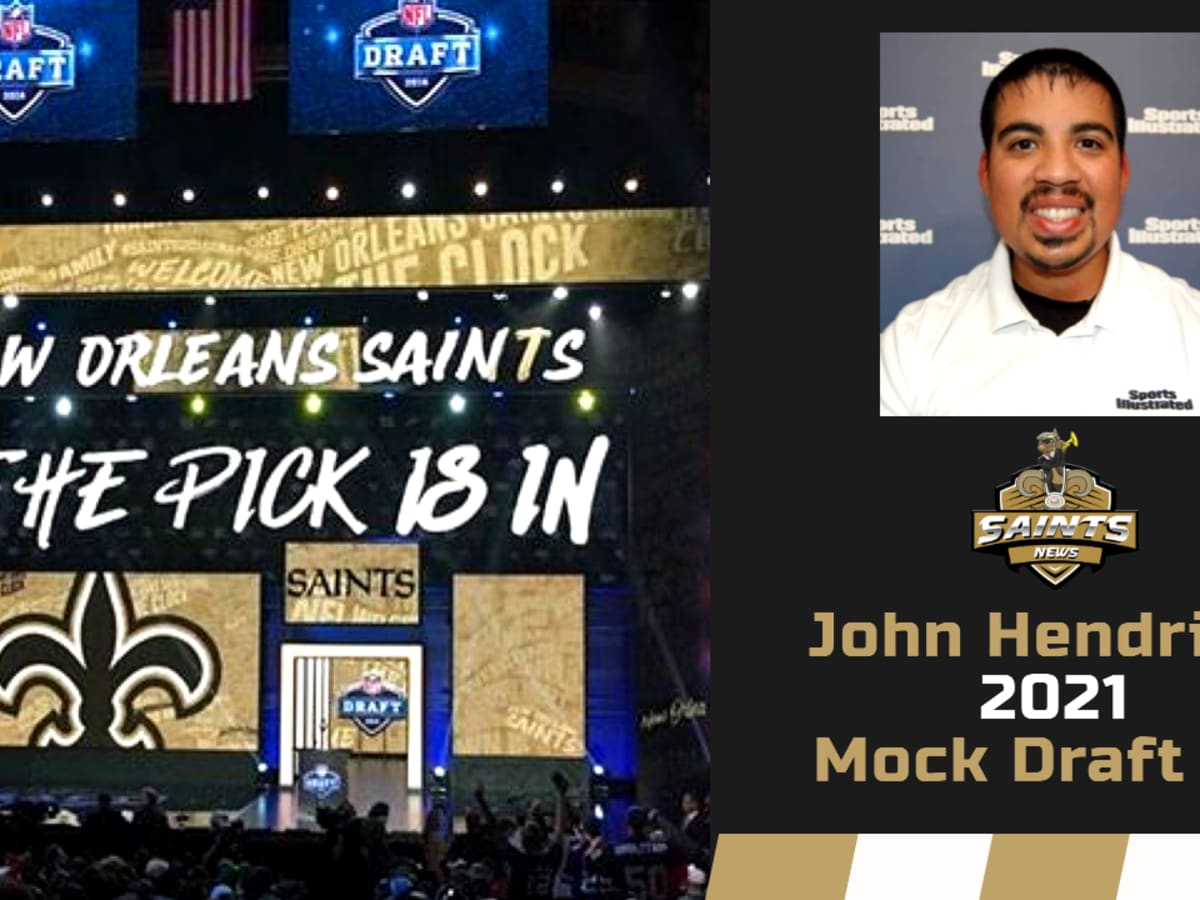 What mock drafts have Saints doing with their new first round picks