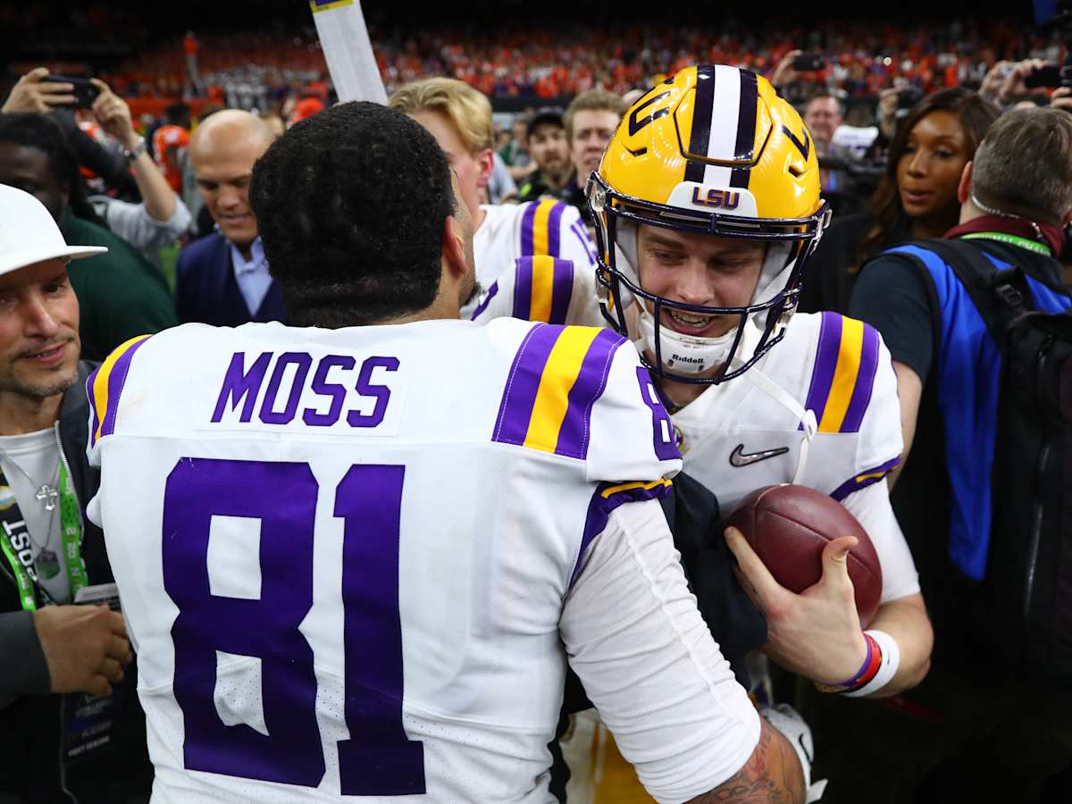 Thaddeus Moss, Joe Burrow's LSU teammate, has NFL debut postponed by  hamstring injury