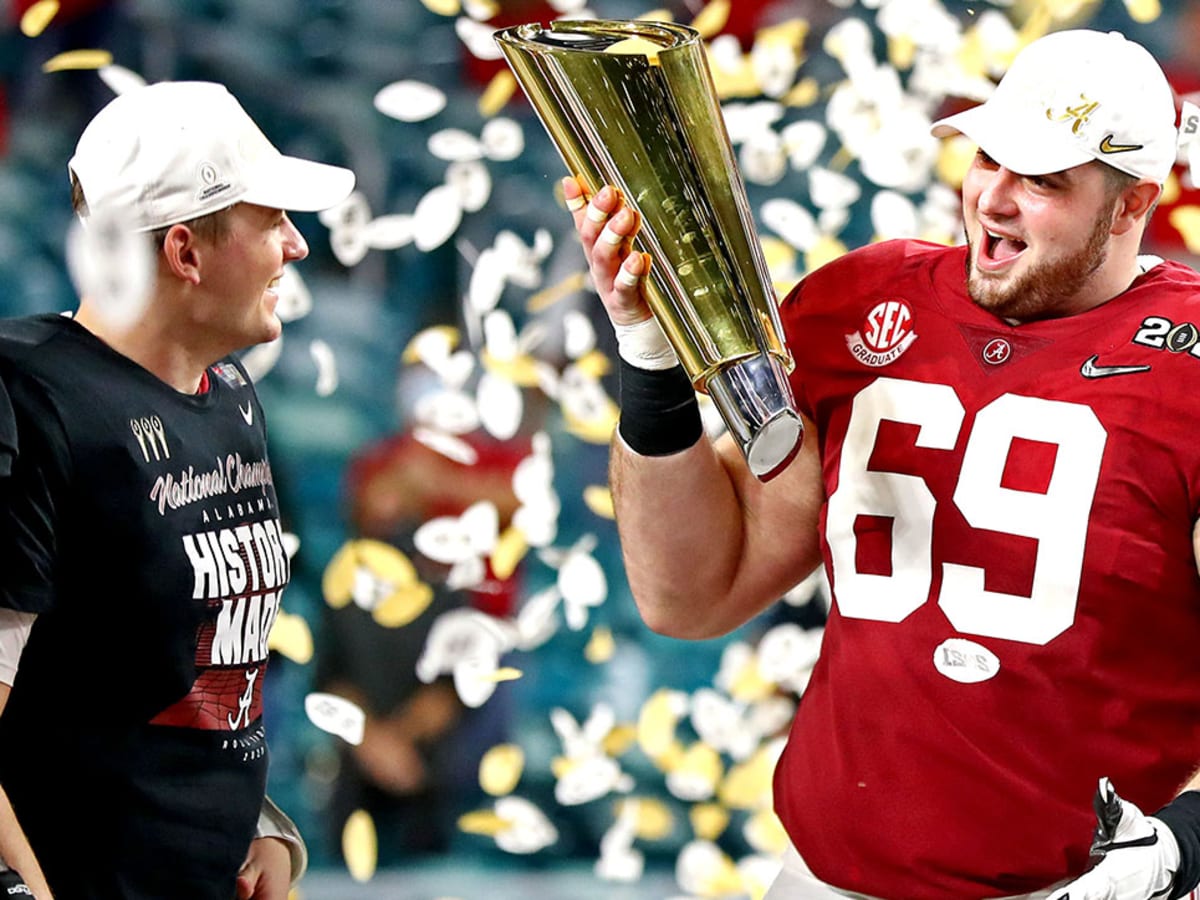 Henry Ruggs III Alabama Crimson Tide Unsigned Crimson Jersey Action Photo  vs. FSU Photograph