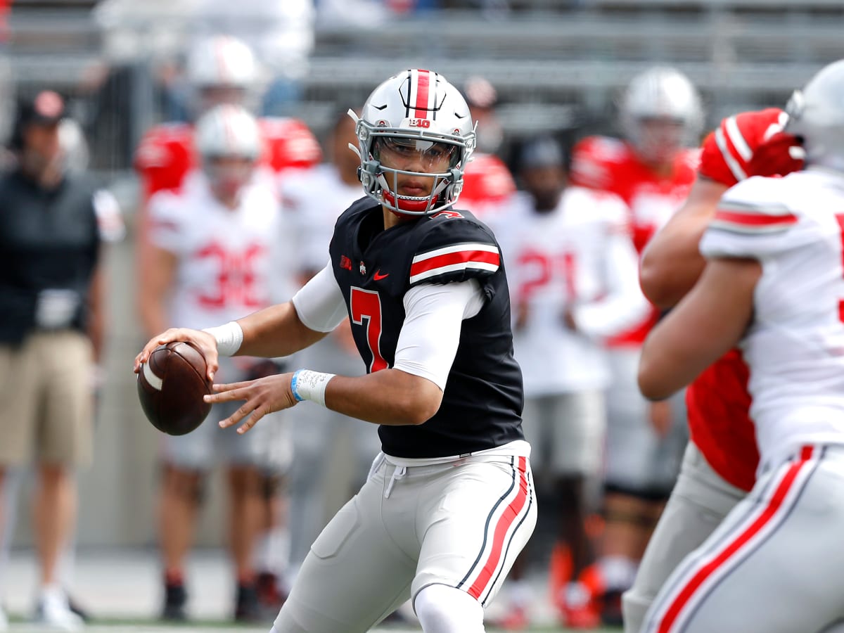 CJ Stroud honors Dwayne Haskins during Ohio State football spring game