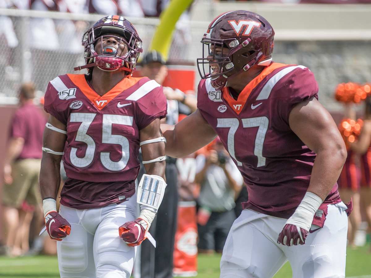 Virginia Tech tackle Christian Darrisaw vaults up draft boards playing  through pandemic