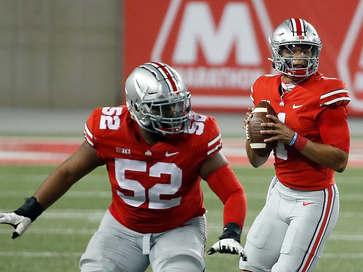 Ohio State's Wyatt Davis named 2021 NFL Draft's top interior offensive line  prospect by Pro Football Focus 