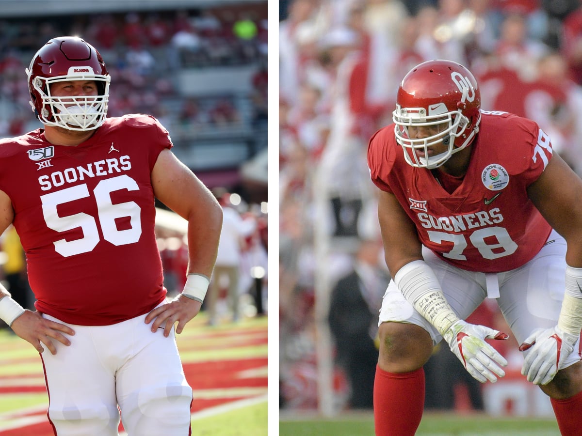 Oklahoma Sooners teammates Creed Humphrey and Orlando Brown