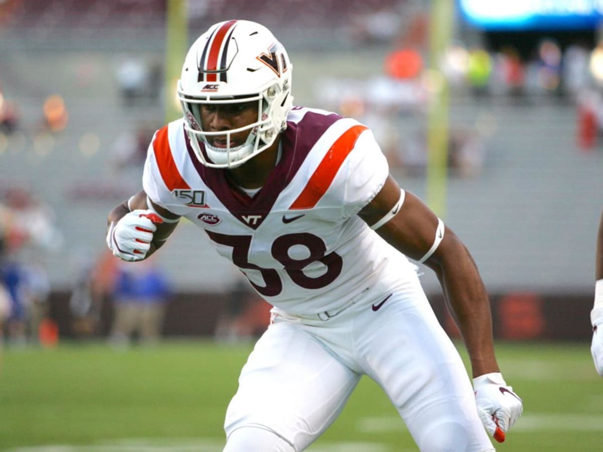 Virginia Tech DE Amare Barno selected by the Carolina Panthers in the sixth  round of NFL draft