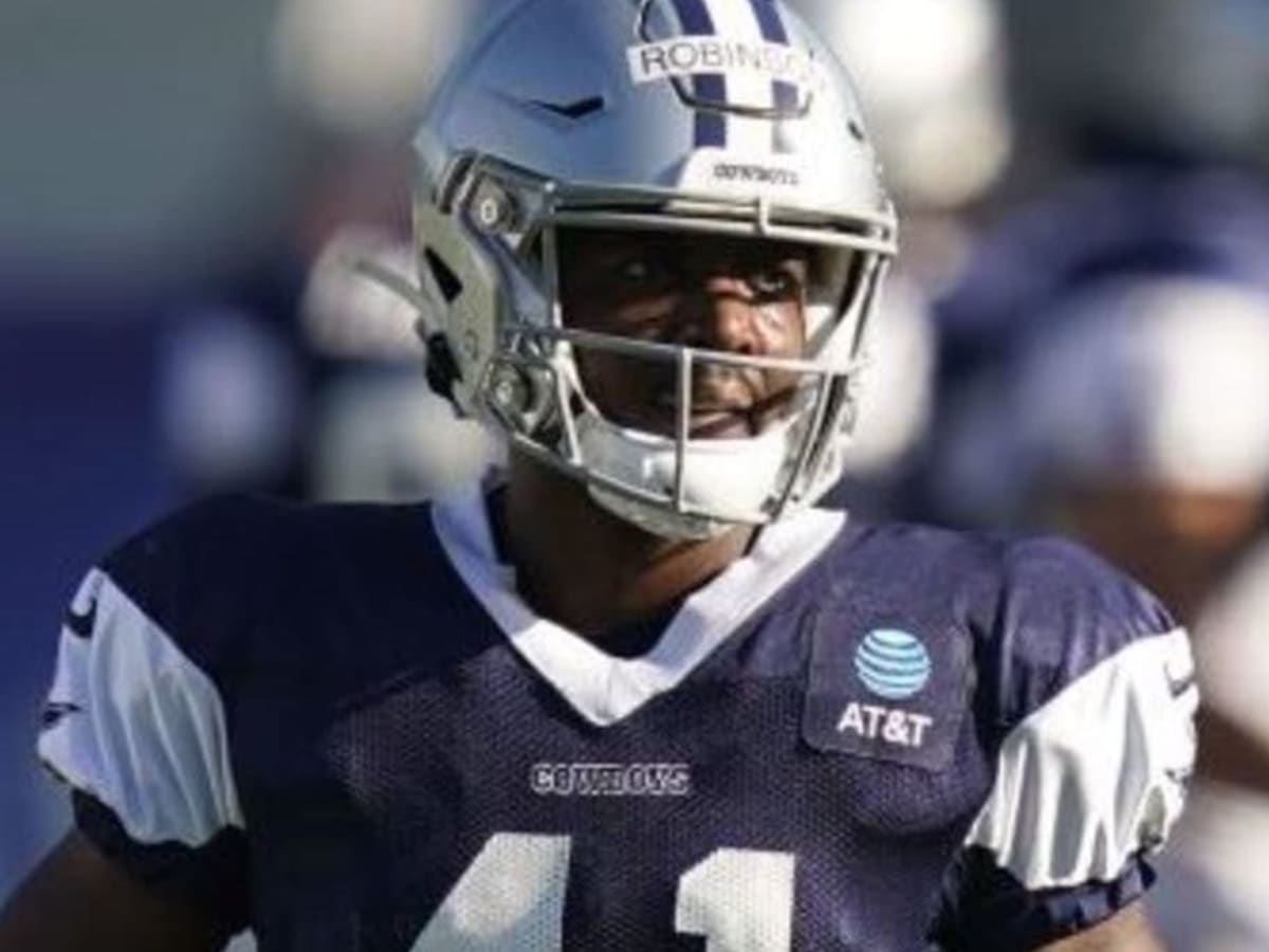 Dallas Cowboys cornerback Reggie Robinson (41) stand on the field during  NFL football practice in Frisco, Texas, Thursday, Aug. 20, 2020. (AP  Photo/LM Otero Stock Photo - Alamy