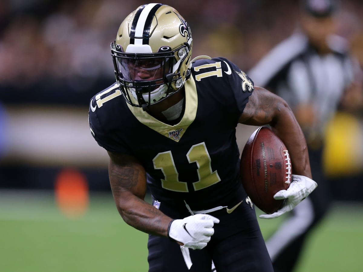 WATCH: Deonte Harris opens Saints-Bucs with career-long punt return