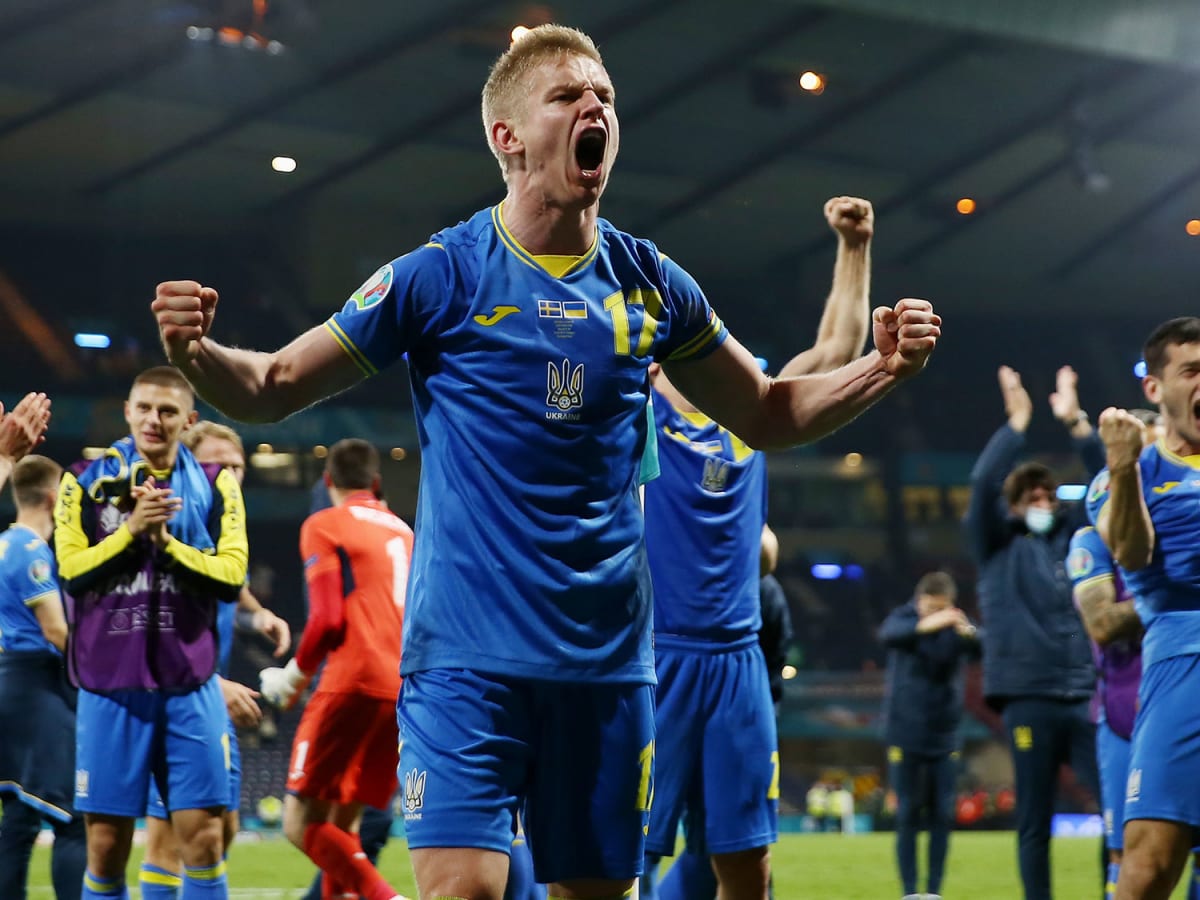 Fans baffled as Ukraine hero Dovbyk takes off shirt to reveal £200 sports  bra after last-gasp winner against Sweden