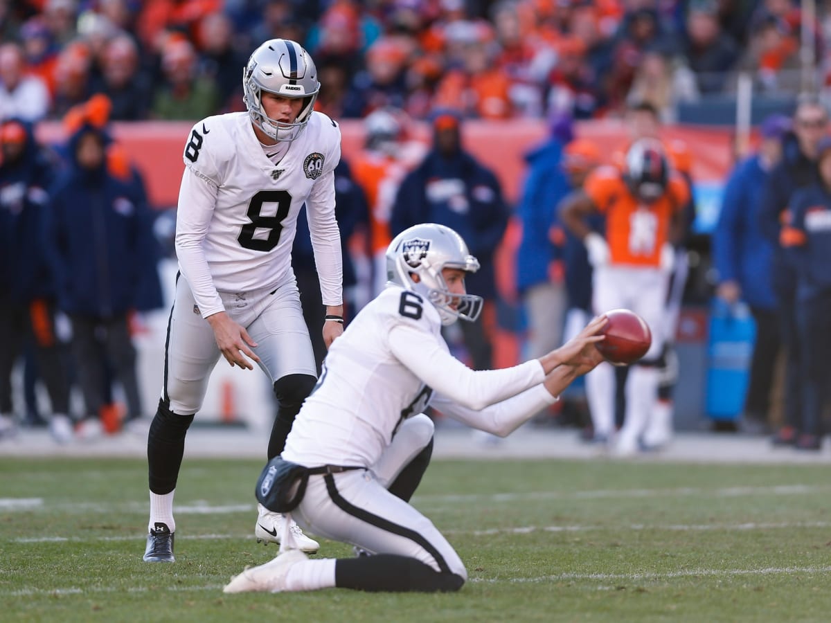 December 6, 2020, Las Vegas Raiders punter A.J. Cole (6) in action during  the NFL game between the Las Vegas Raiders and the New York Jets at MetLife  Stadium in East Rutherford