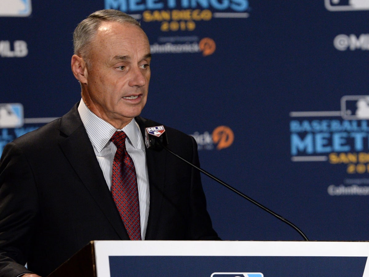 Is reduced, 154-game schedule key to more series in Europe? MLB's Rob  Manfred wonders.