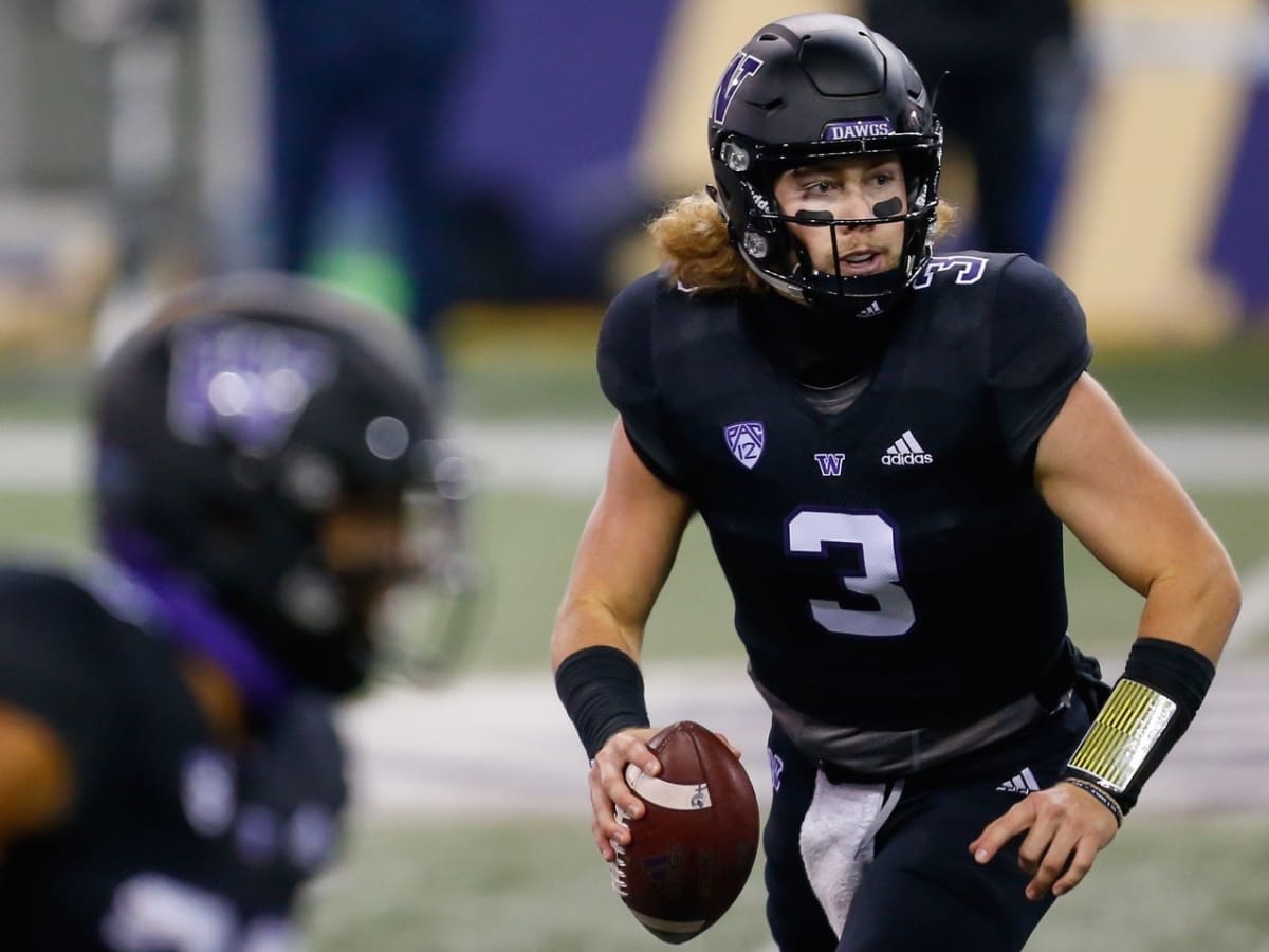 washington huskies black football jersey