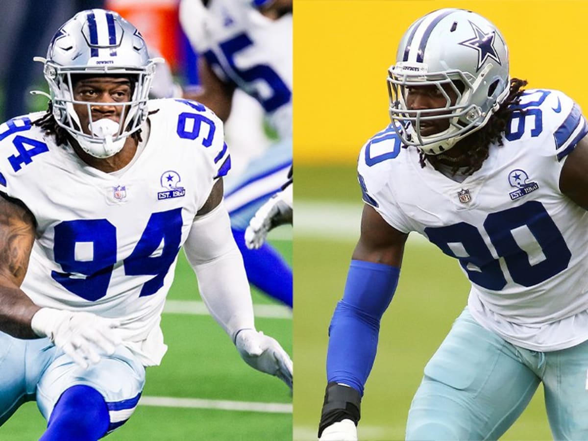 Dallas Cowboys defensive end DeMarcus Lawrence (90) runs a drill during  during NFL football practice in Frisco, Texas, Monday, Aug. 16, 2021. (AP  Photo/LM Otero Stock Photo - Alamy