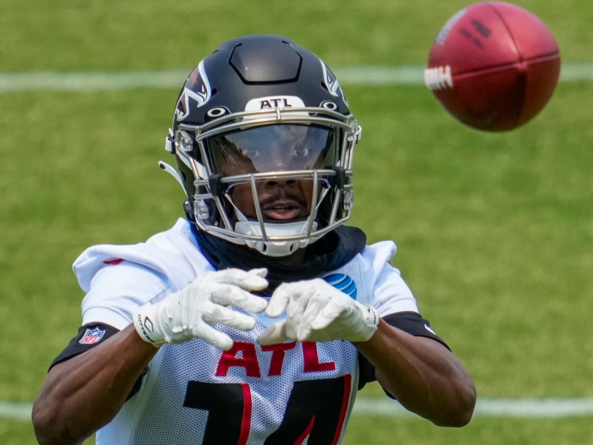 Russell Gage of the Atlanta Falcons runs the ball against the Buffalo  News Photo - Getty Images