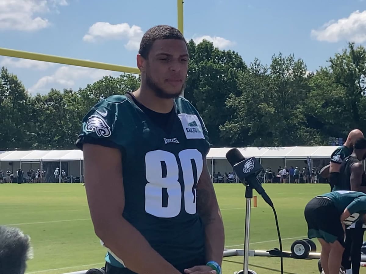 Philadelphia Eagles' Tyree Jackson plays during a preseason NFL