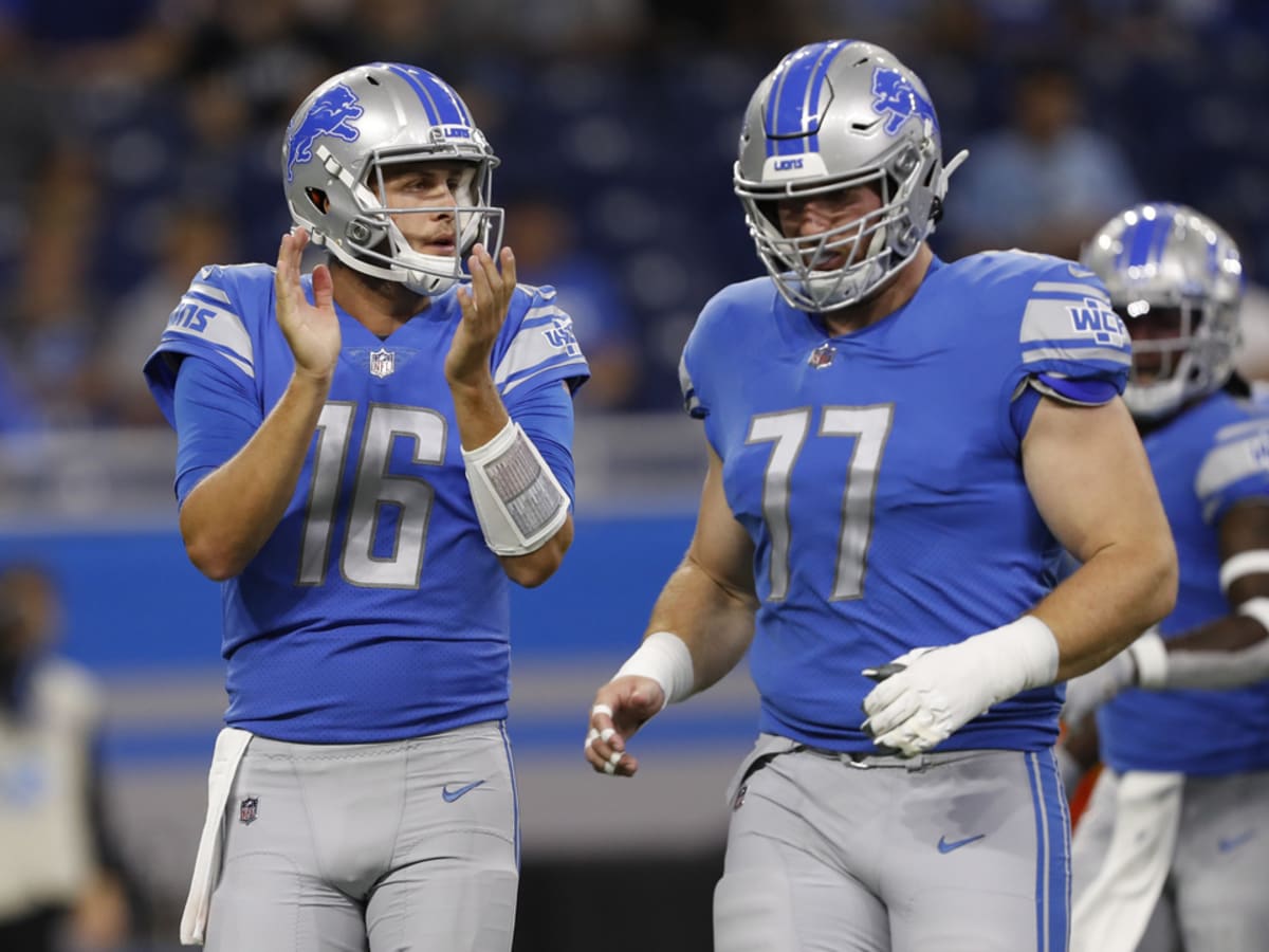 Jared Goff, David Blough, and Tim Boyle meet the media at Detroit Lions  Training Camp 