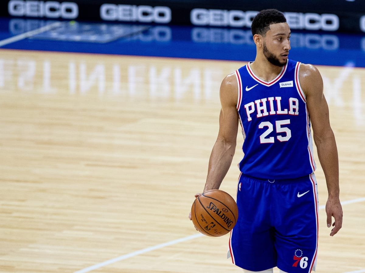 Missing: Ben Simmons jump shot” hanging outside of Barclays Center prior to  Game 3. : r/sixers