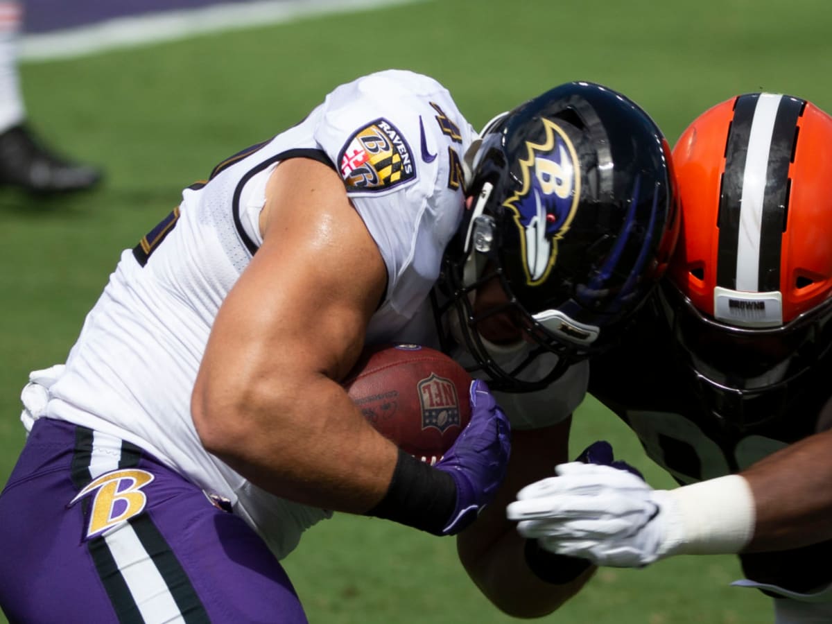 Baltimore Ravens Training Camp: FB Patrick Ricard Works With Offensive Line  During Practice - Sports Illustrated Baltimore Ravens News, Analysis and  More