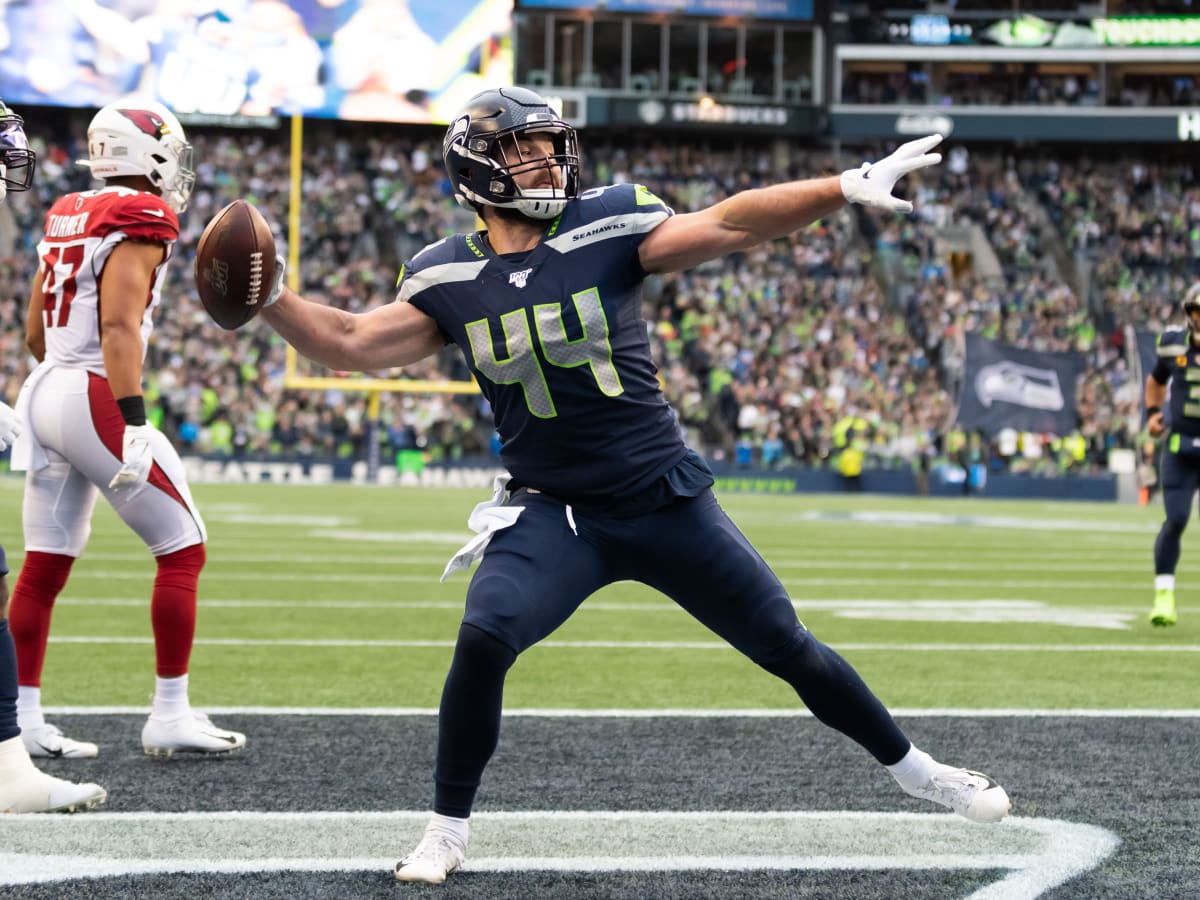 Seattle Seahawks linebacker Nick Bellore (44) in action during an NFL  football game against the New Orleans Saints, Sunday, Oct. 9, 2022, in New  Orleans. (AP Photo/Tyler Kaufman Stock Photo - Alamy