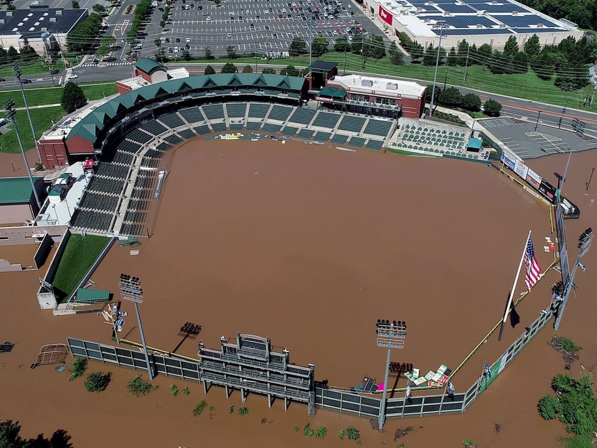 Ballpark of Yankees AA affiliate underwater after Hurricane Ida