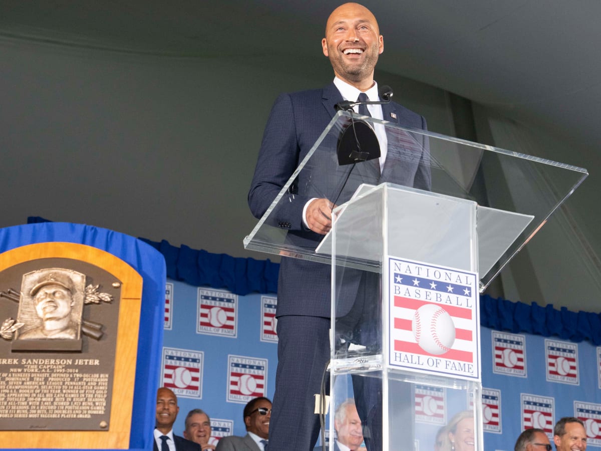 Derek Jeter Hall of Fame speech: Yankees legend teases writer - Sports  Illustrated