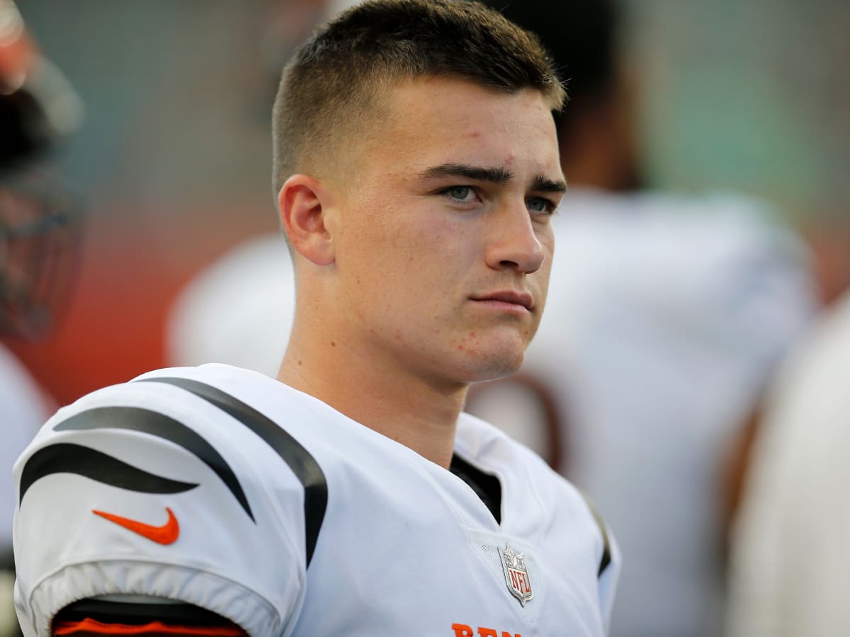 Cincinnati Bengals kicker Evan McPherson (2) runs off the field