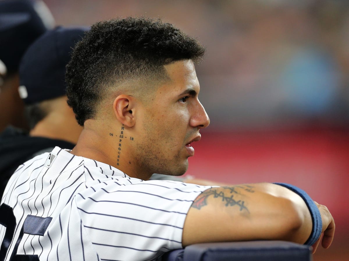 The Yankees' Gleyber Torres is starting to look very confident yankees  players weekend jersey again