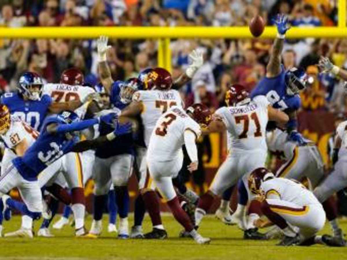 Giants vs. Washington final score, results: WFT wins on second-chance FG  after NYG penalty