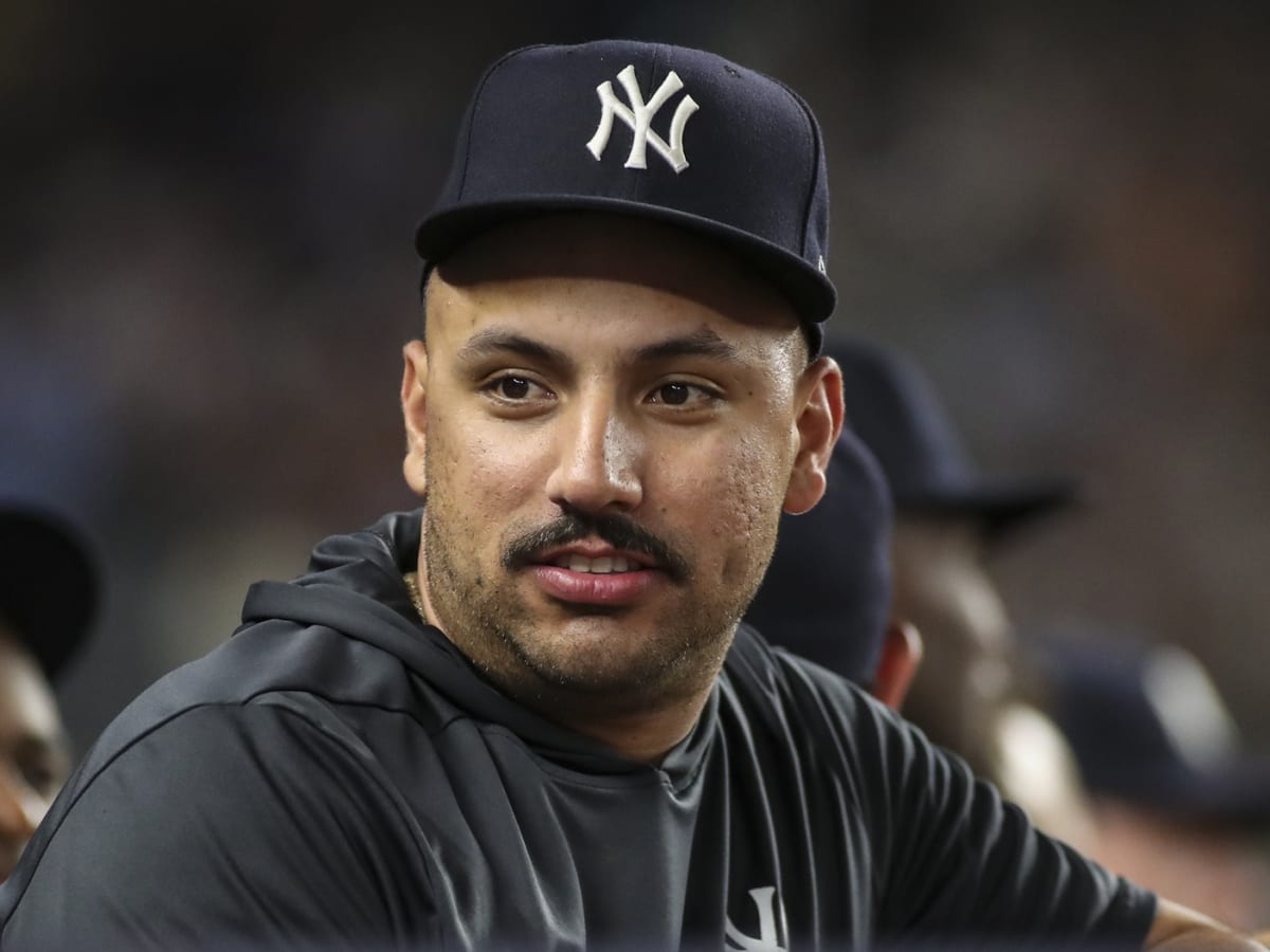 Nasty Nestor Cortes debuts his #Mustache cleats 😂👨🏻 #Yankees