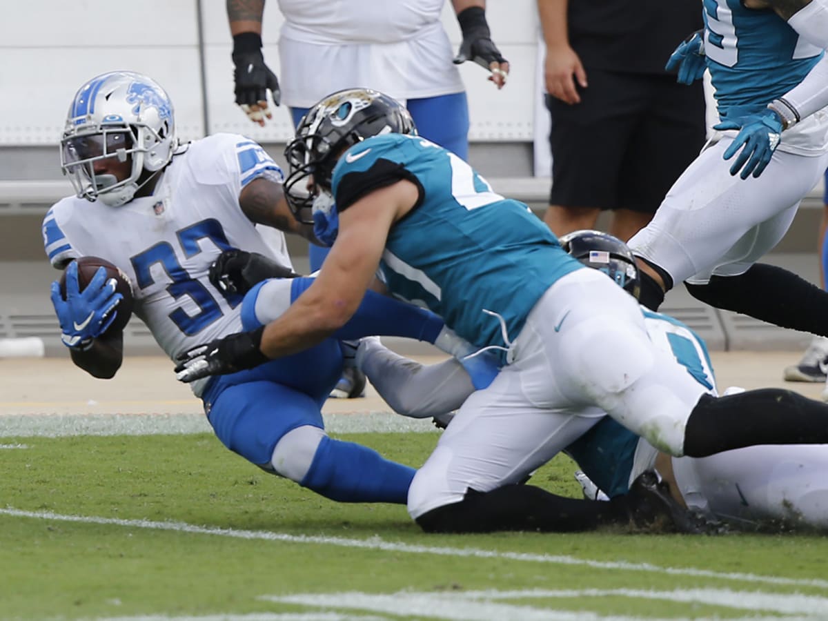 Jacksonville Jaguars offensive tackle Jawaan Taylor (75) during the second  half of an NFL football game against the Detroit Lions, Sunday, Oct. 18,  2020, in Jacksonville, Fla. (AP Photo/Gary McCullough Stock Photo - Alamy