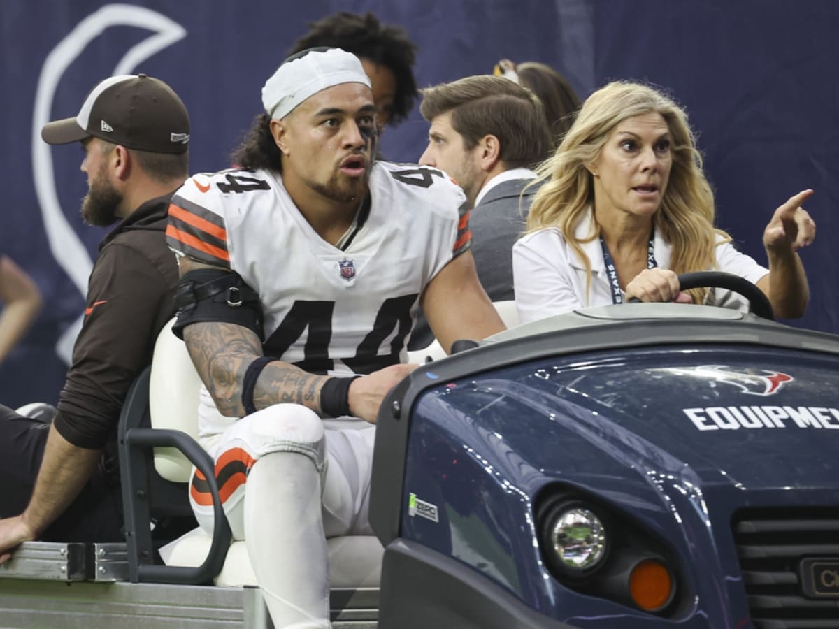 Cleveland Browns' Sione Takitaki from pick-six to COVID list: 'Bummer'