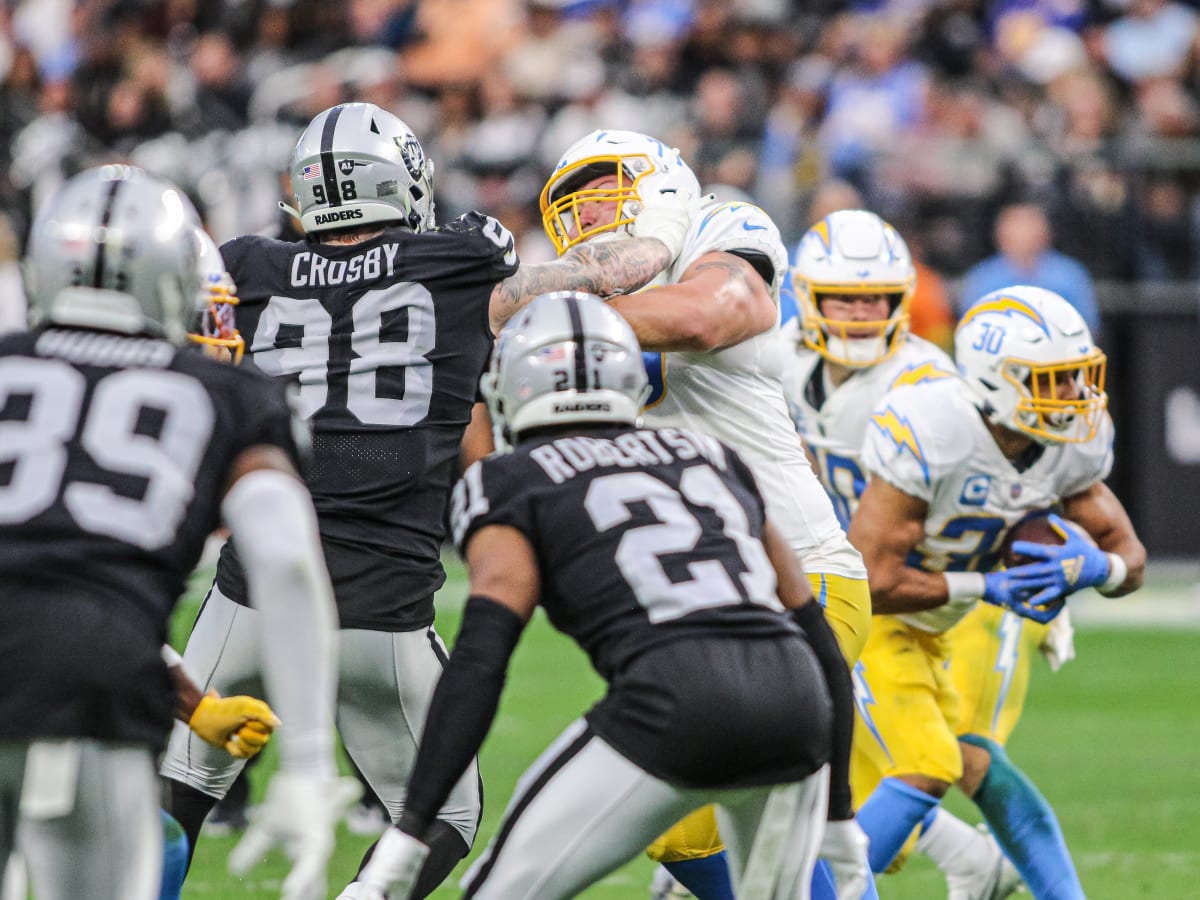 Defensive end Maxx Crosby's sound on the field from joint practice with the  Los Angeles Rams prior to the Raiders' Preseason Week 2 matchup