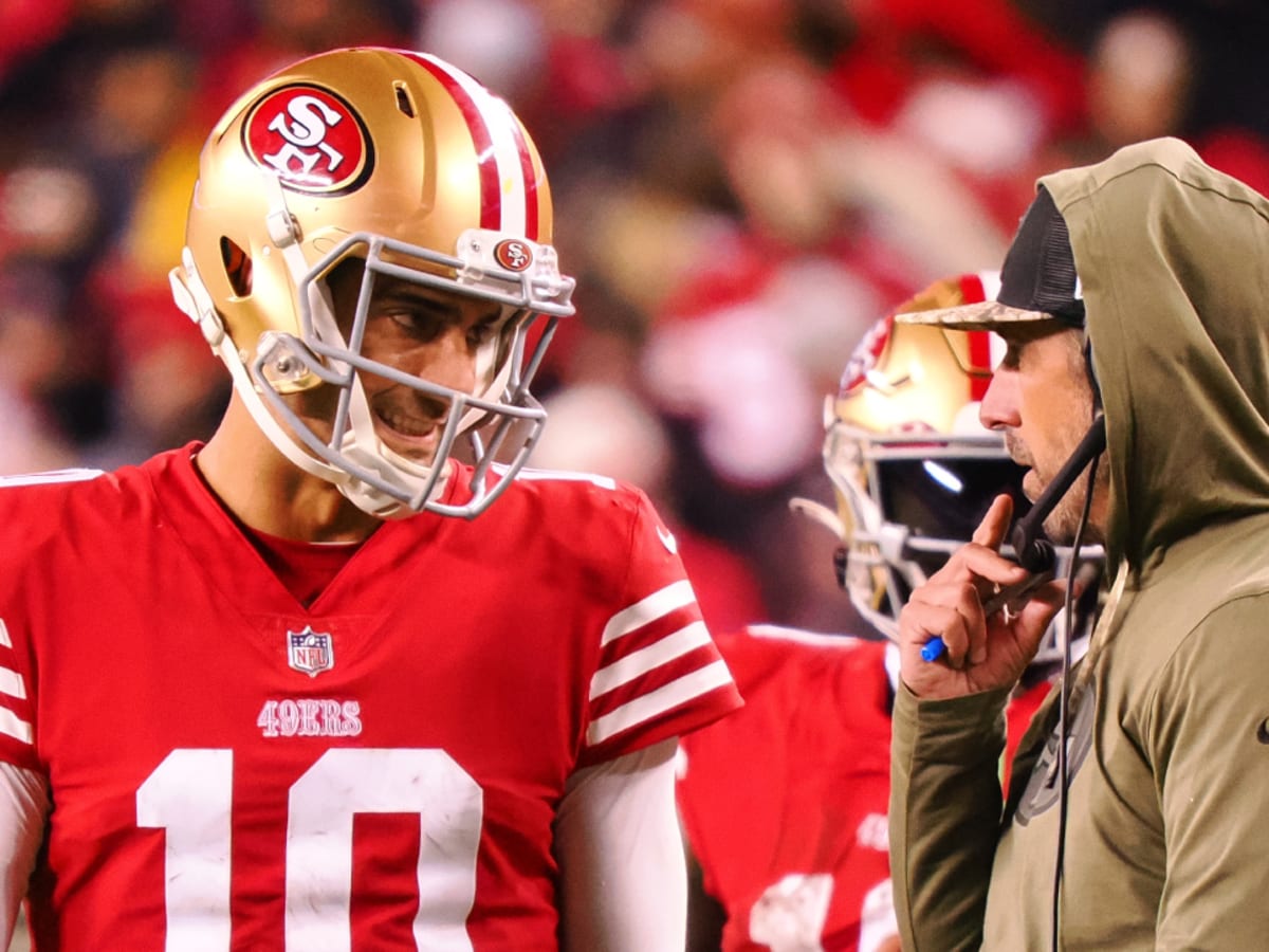 49ers Kyle Shanahan talks Jimmy Garoppolo's cheerleader interaction: 'It's  a tough life he's got to live'