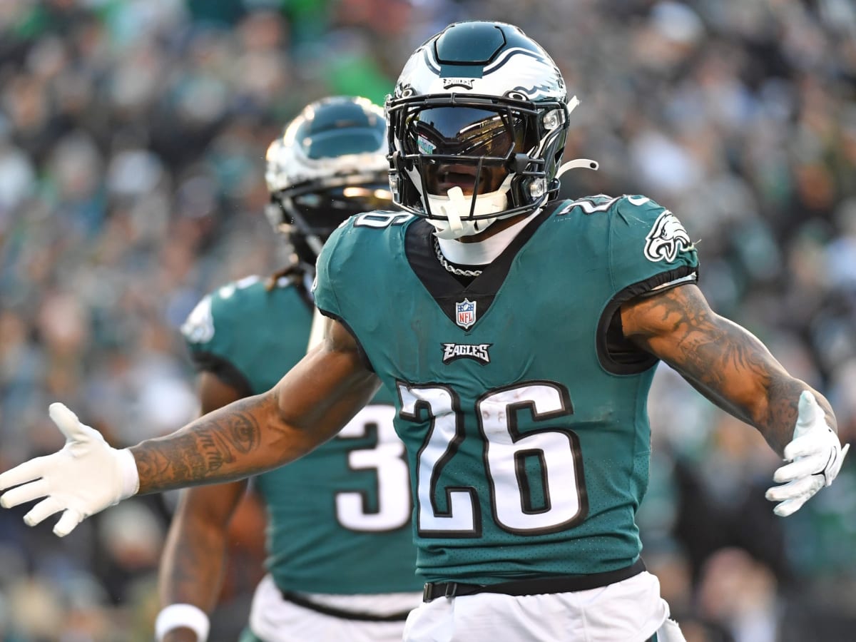 November 3, 2022: Philadelphia Eagles running back Miles Sanders (26)  carries the ball during an NFL game between the Texans and the Eagles on Nov.  3, 2022, in Houston. The Eagles won