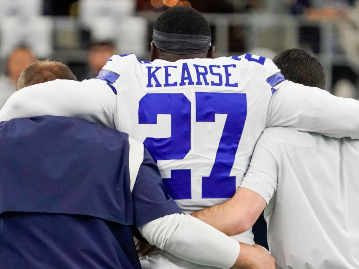 Dallas Cowboys safety Jayron Kearse (27) leaves the field in