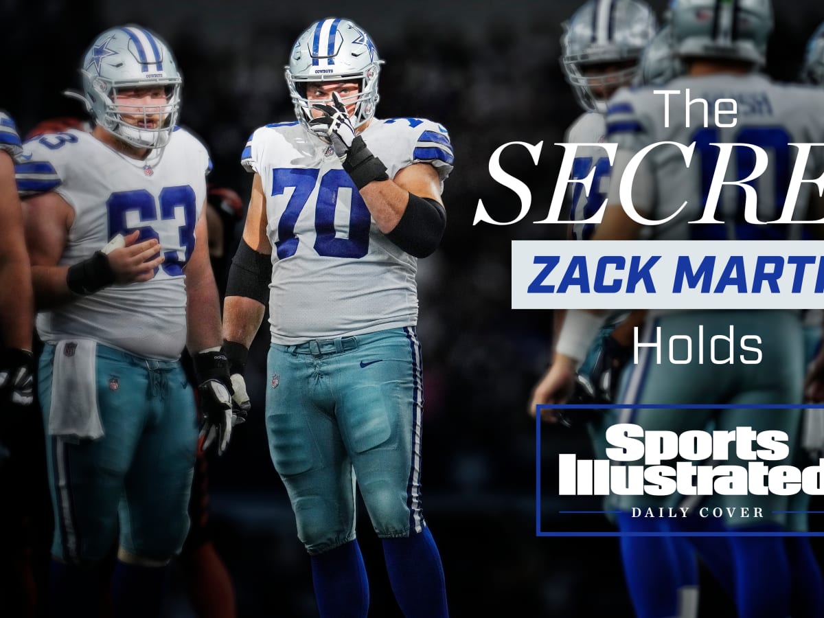 Dallas Cowboys center Tyler Biadasz (63) warms up prior to an NFL