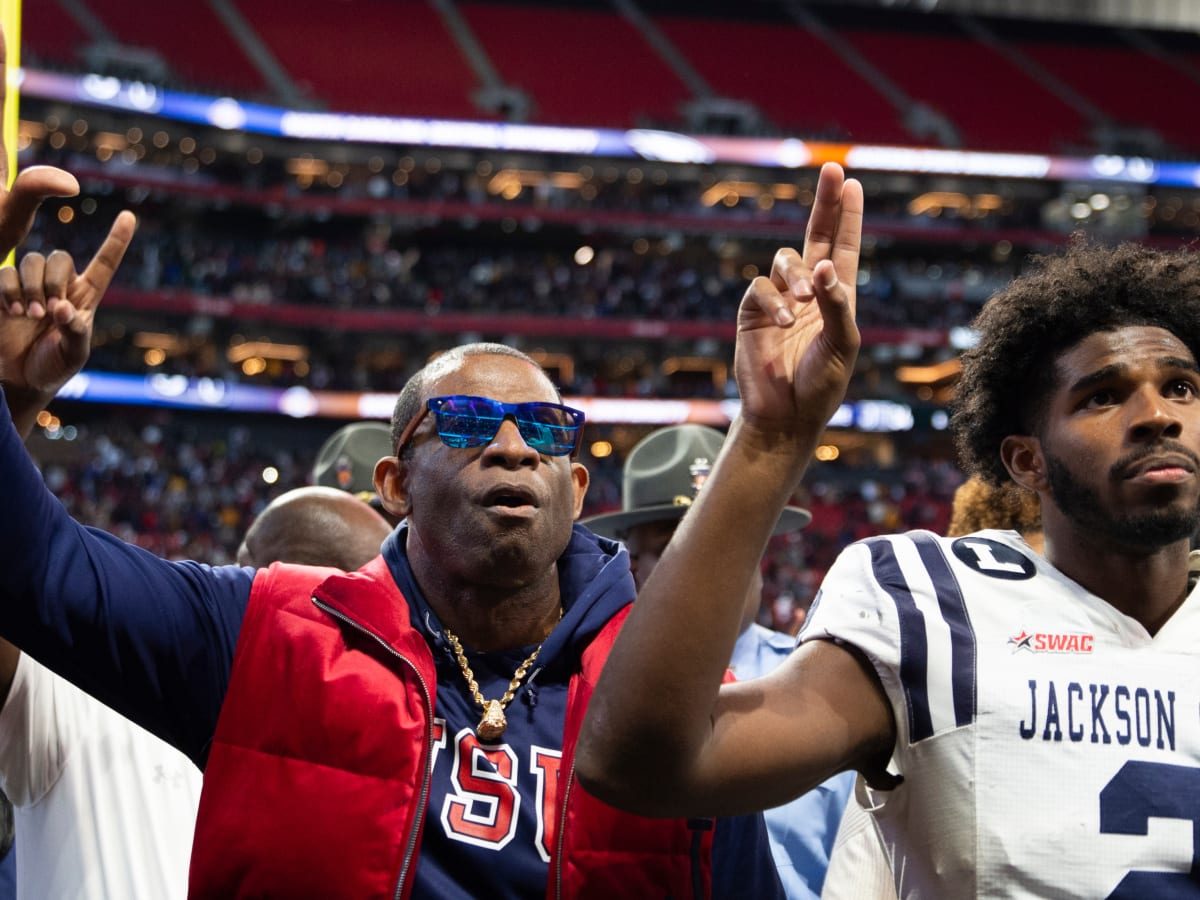Deion Sanders goes viral for his custom Jackson State stadium necklace
