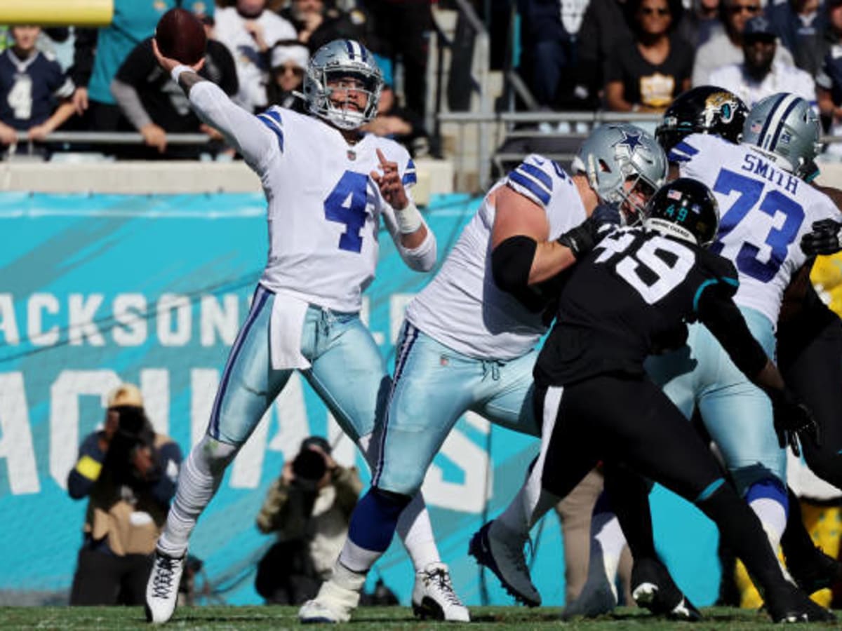 Dallas Cowboys 34-40 Jacksonville Jaguars, Prescott interception