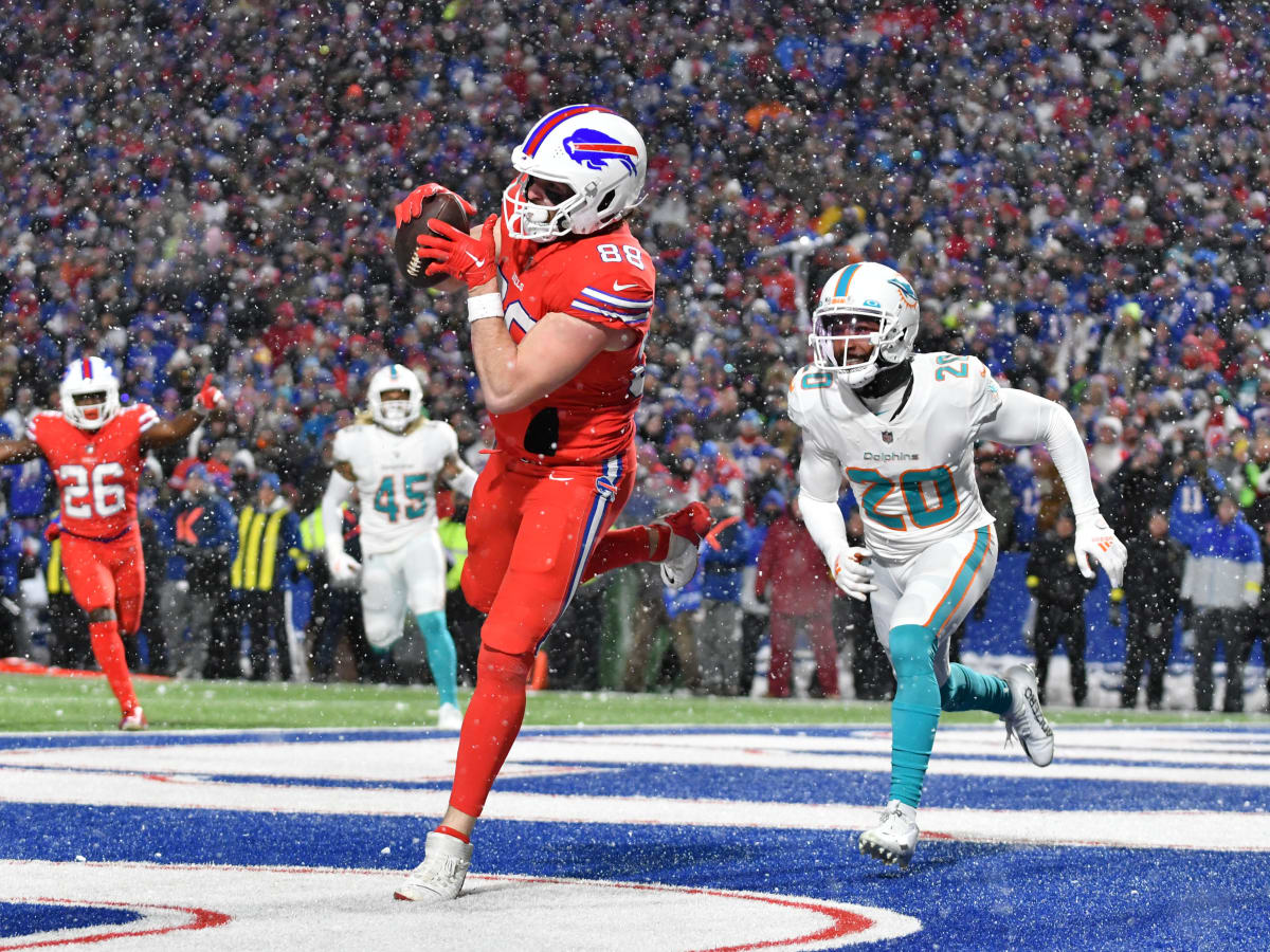 Dawson Knox grabs touchdown pass at Buffalo Bills practice