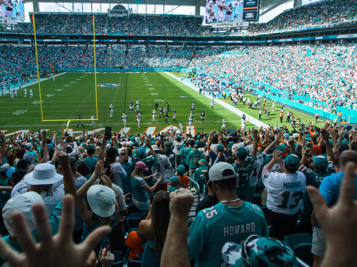 Packers vs Dolphins game photos on Christmas at Hard Rock Stadium