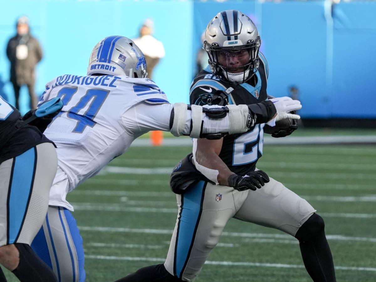 DETROIT, MI - OCTOBER 30: Detroit Lions linebacker Malcolm Rodriguez (44)  walks off of the field at the conclusion of an NFL football game between  the Miami Dolphins and the Detroit Lions