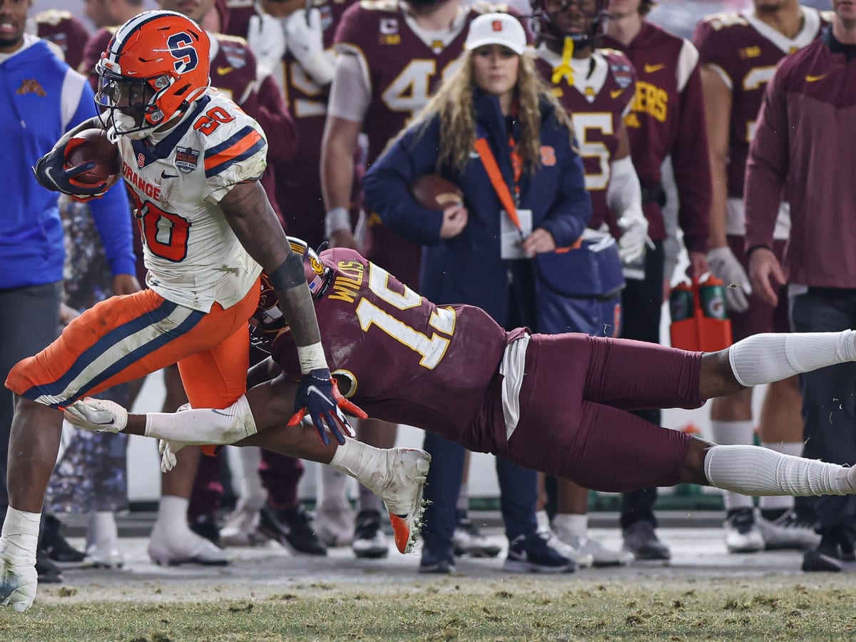 LeQuint Allen made his first start in the Pinstripe Bowl. He's