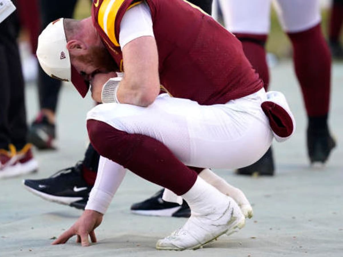 Carson Wentz showed up to his first Washington Commanders press conference  dressed like Ronald McDonald's sketchy accountant, This is the Loop