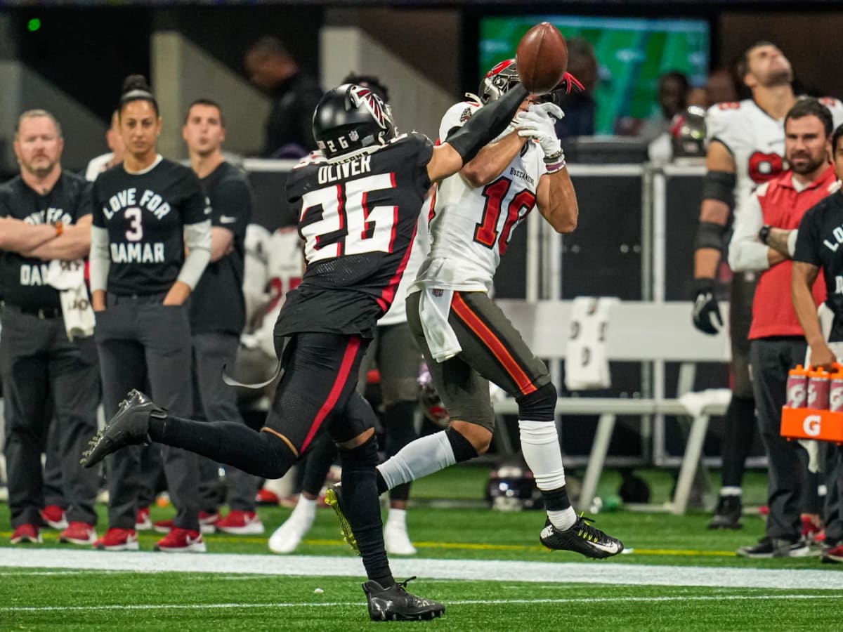 Atlanta Falcons starting nickel corner Isaiah Oliver out for