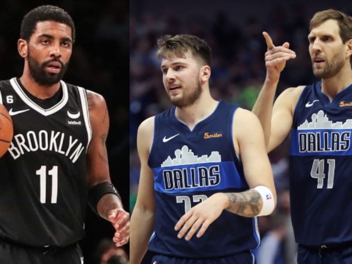 Mavs superstar Luka Doncic's ridiculous handles leave Kyrie Irving in awe