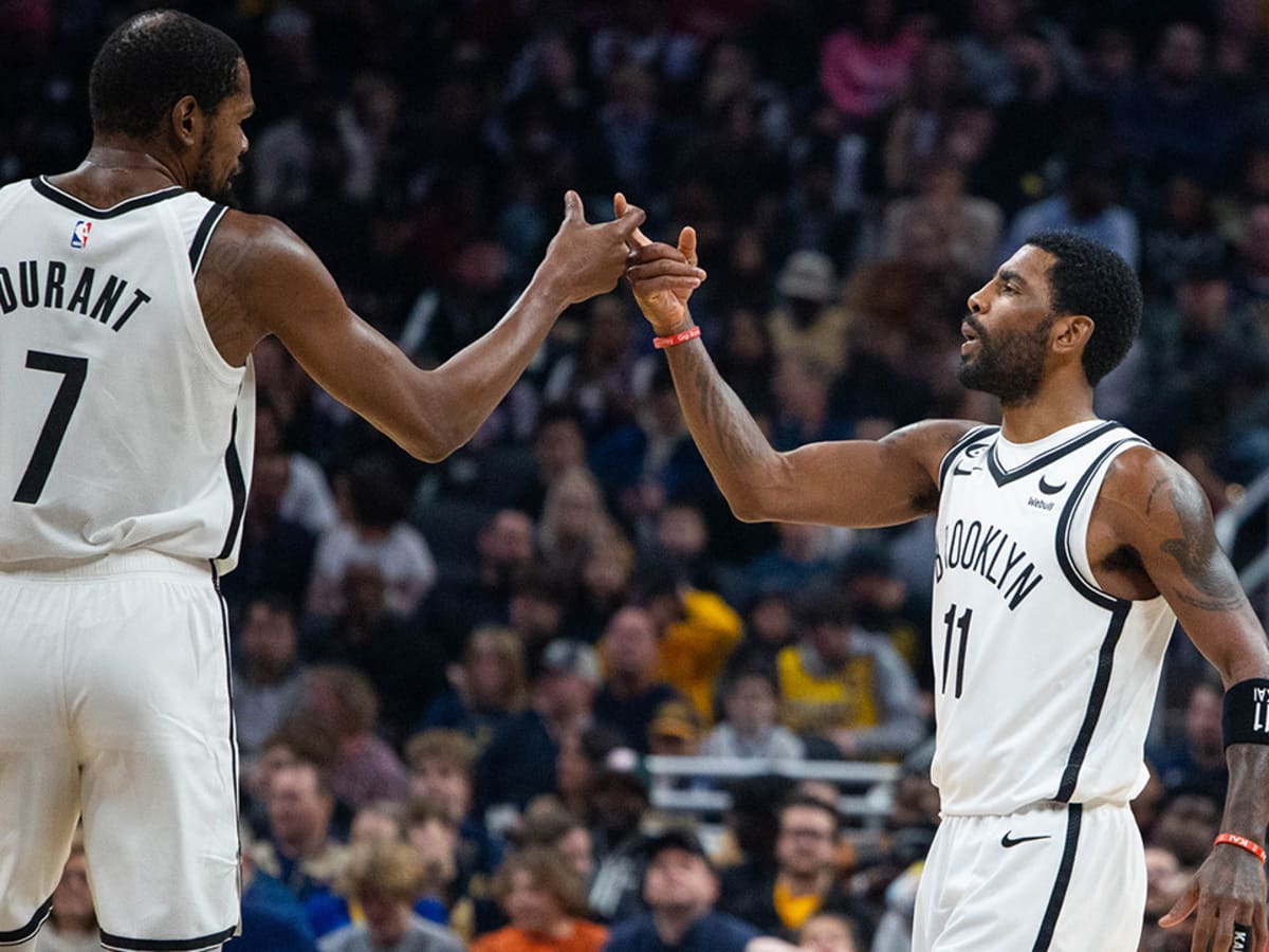 Kyrie Irving reacts to Kevin Durant trade and breakup of Nets