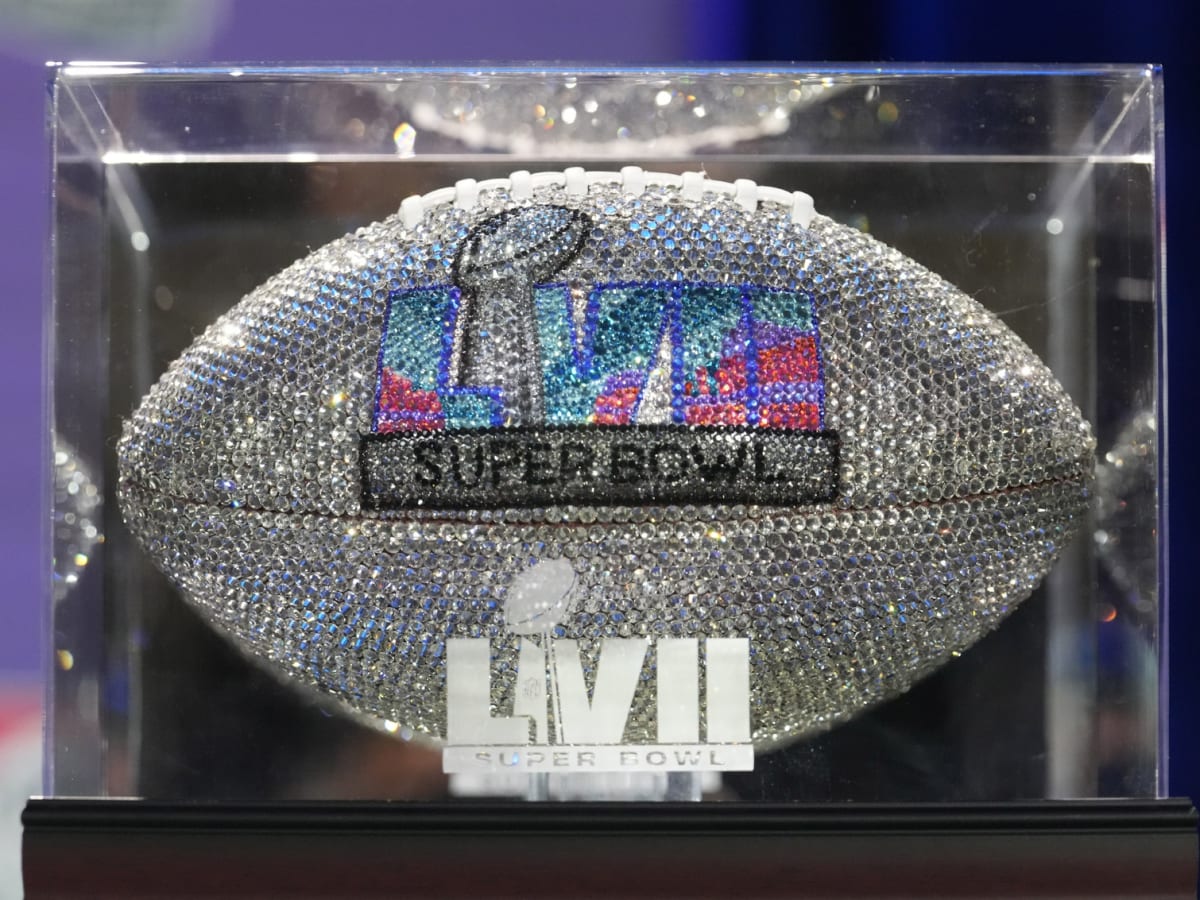 Super Bowl 57 Special Event Item. Official Metallic NFL Football