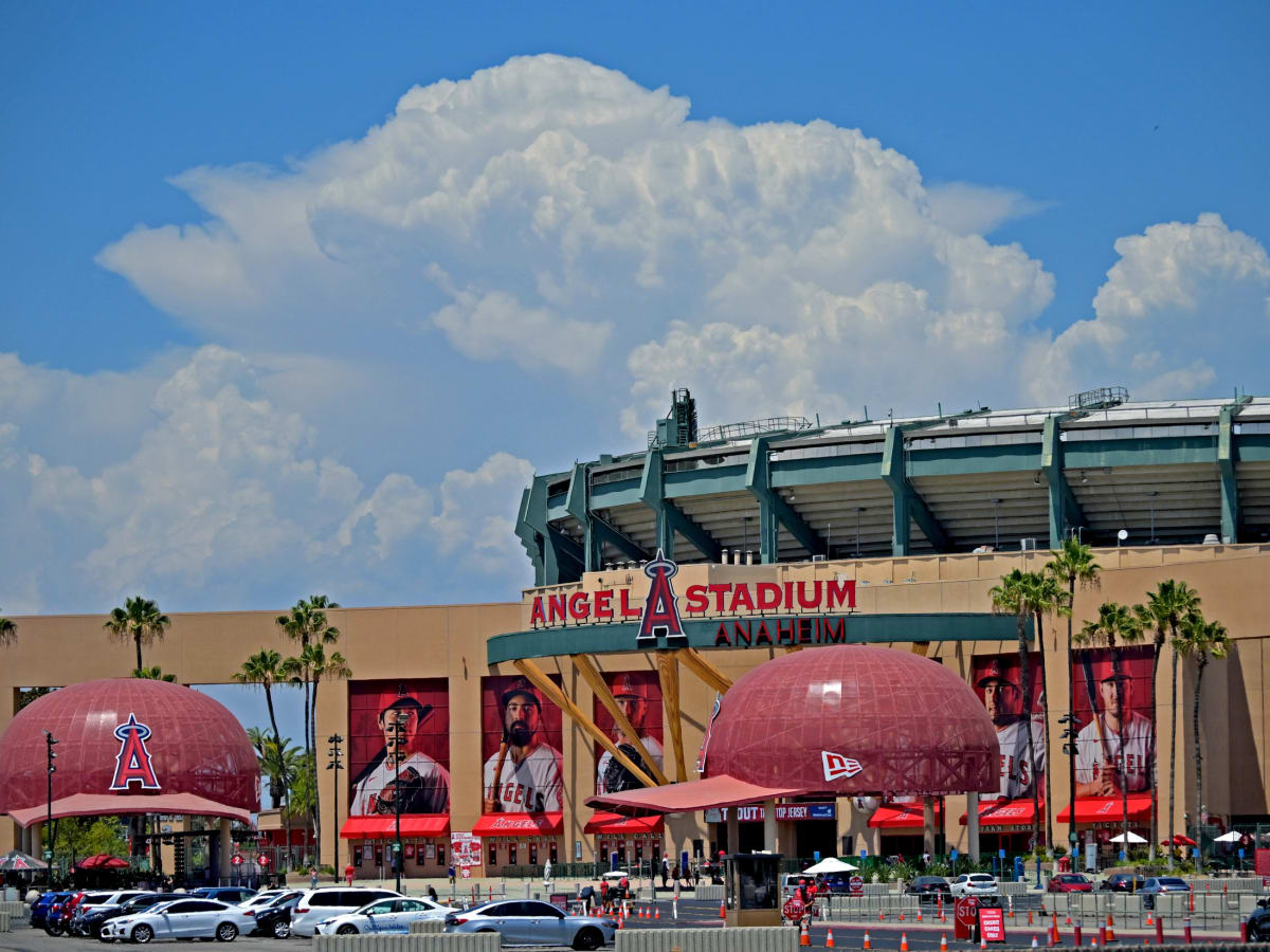 Gio Urshela of the Los Angeles Angels at Angel Stadium of Anaheim