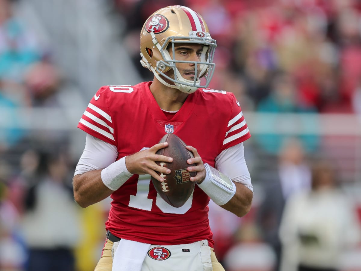 Jimmy Garoppolo to leave San Francisco 49ers opening door to Brock Purdy vs  Trey Lance - Mirror Online